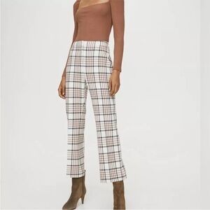 Wilfred Sequence Francesca Highrise Cropped Flared Wool Blend Pants Preppy